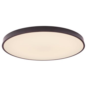 Brilliant Slimline Plafondlamp Zwart, Wit, 1-licht, Afstandsbediening, Kleurwisselaar