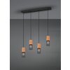 Trio Tosh Hanglamp LED Zwart, 4-lichts