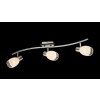 Globo TOAY Plafond straler Chroom, Glas, 3-lichts