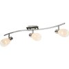 Globo TOAY Plafond straler Chroom, Glas, 3-lichts