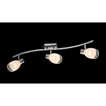 Globo TOAY Plafond straler Chroom, Glas, 3-lichts