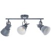 Brilliant Bogart Spotbalk plafond Grijs, 3-lichts