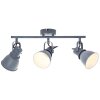 Brilliant Bogart Spotbalk plafond Grijs, 3-lichts