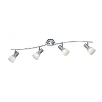 Trio LEVISTO Plafond spot LED Nikkel mat, 4-lichts