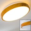 Sora Wood Plafondlamp LED Hout licht, Wit, 1-licht