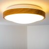 Sora Wood Plafondlamp LED Hout licht, Wit, 1-licht