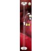 Globo LEONAS Uplighter LED Chroom, Nikkel mat, 2-lichts