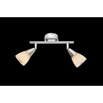 Globo TADEUS Plafond straler Chroom, Glas, 2-lichts