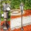 Hongkong Frost Buiten staande lamp Bruin, Goud, 1-licht, Bewegingsmelder