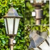 Hongkong Frost Buiten staande lamp Bruin, Goud, 1-licht, Bewegingsmelder