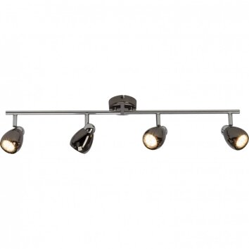 Brilliant MILANO LED Plafondlamp Chroom, Zwart, 4-lichts