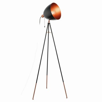 Eglo CHESTER Staande lamp Koperkleurig, Zwart, 1-licht