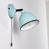 Catharine Muurlamp Blauw, Zwart, 1-licht