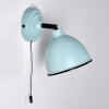 Catharine Muurlamp Blauw, Zwart, 1-licht