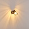 Errested Muurlamp Hout donker, Zwart, 1-licht