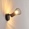 Errested Muurlamp Hout donker, Zwart, 1-licht