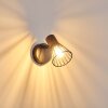 Errested Muurlamp Hout donker, Zwart, 1-licht