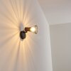 Errested Muurlamp Hout donker, Zwart, 1-licht