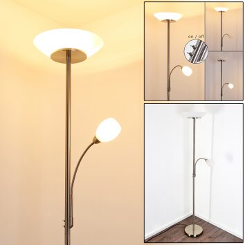 Gismaro Staande lamp Nikkel mat, 3-lichts