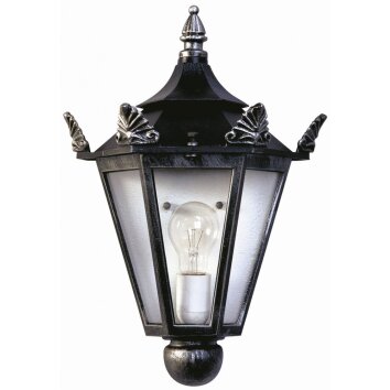 Albert 3228 Buiten muurverlichting Zwart, Zilver, 1-licht