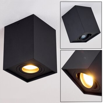 Betsie Plafondlamp Zwart, 1-licht