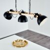 Chetco Hanglamp Hout licht, Zwart, 3-lichts