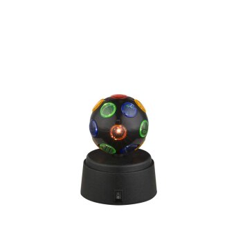 Globo DISCO Tafellamp LED Zwart, 1-licht